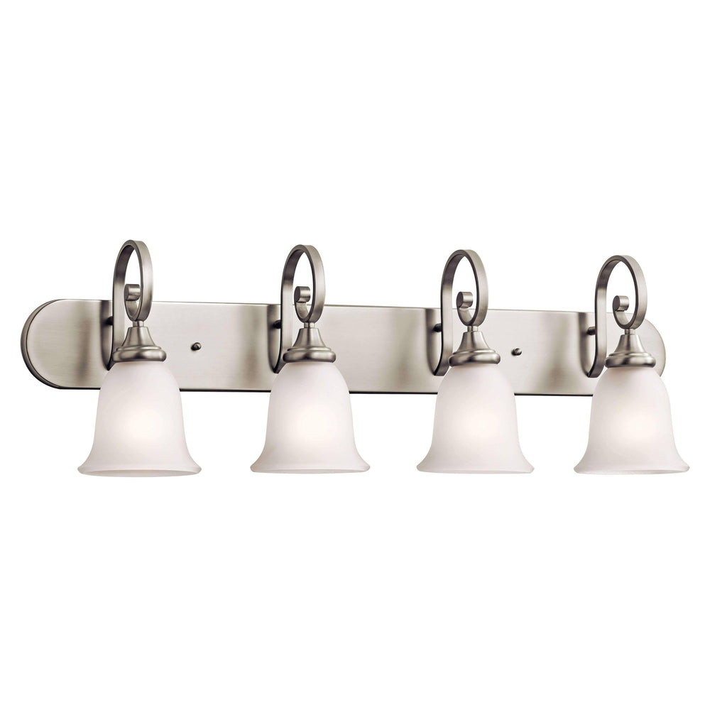 Brushed Nickel Four-Light Bath Fixture Q7777