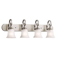Brushed Nickel Four-Light Bath Fixture Q7777