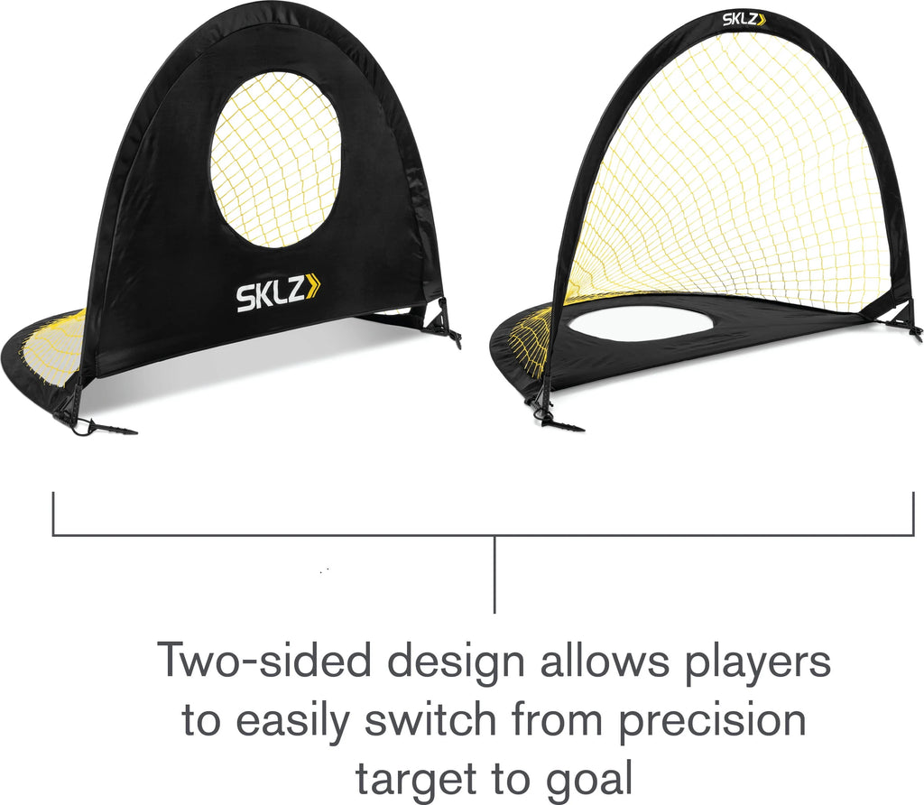 Two-Sided Pop-up Soccer Goal and Practice Target 6'x4' Q5712
