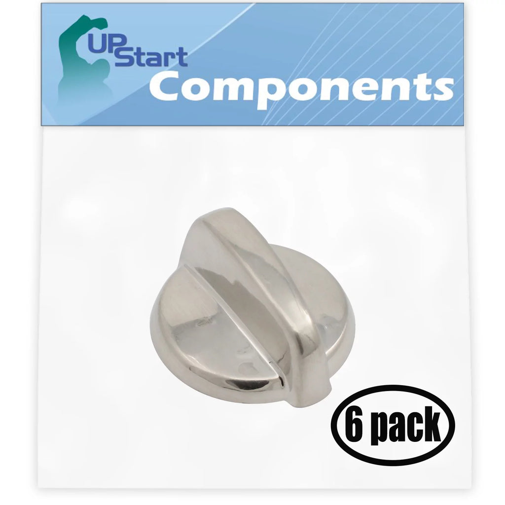 6 Pack Stainless Steel Finish Control Knob F68293