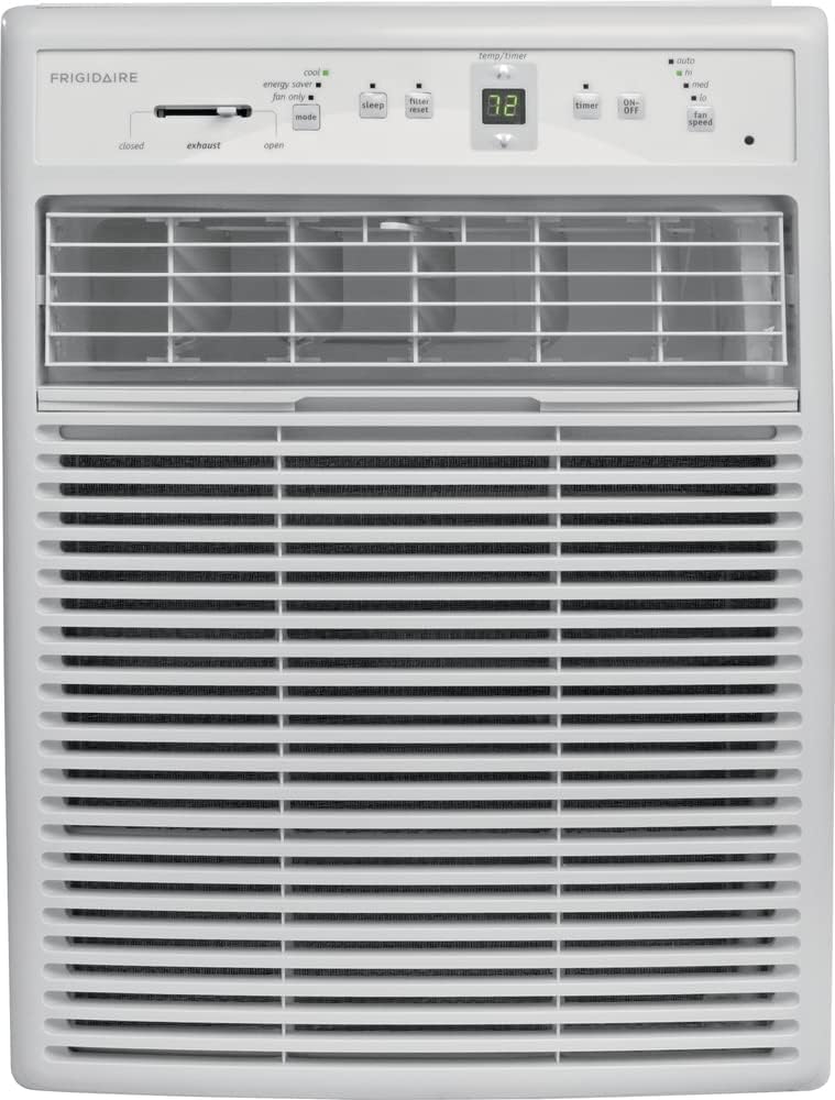 White 8,000 BTU Window-Mounted Slider Casement Air Conditioner Q50498