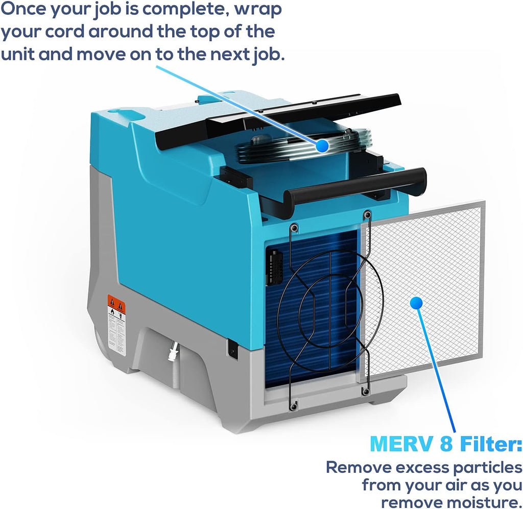 Commercial Dehumidifier with Pump & Drain Hose H700576