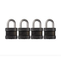 Blackout High Security Keyed Padlock 4-Pack A8200
