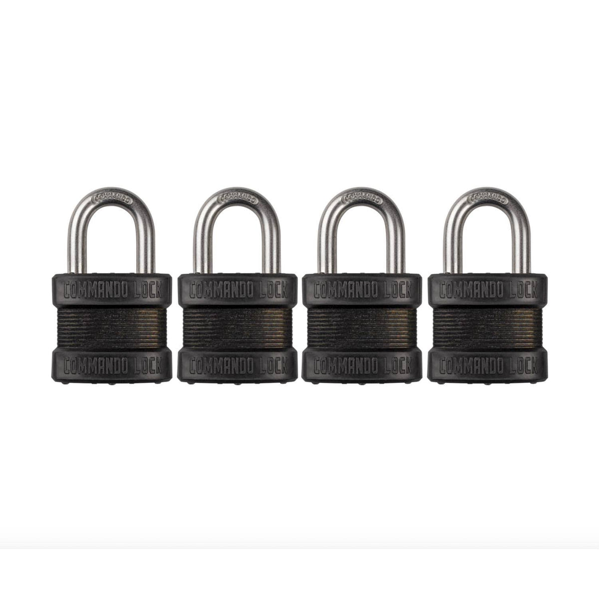 Blackout High Security Keyed Padlock 4-Pack A8200