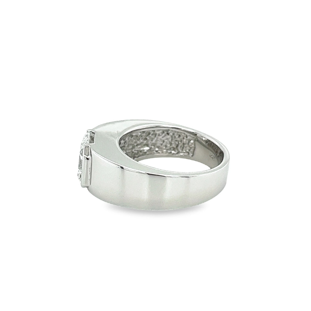 Radiant Cut Lab Grown Diamond Ring in 14K White Gold L873857