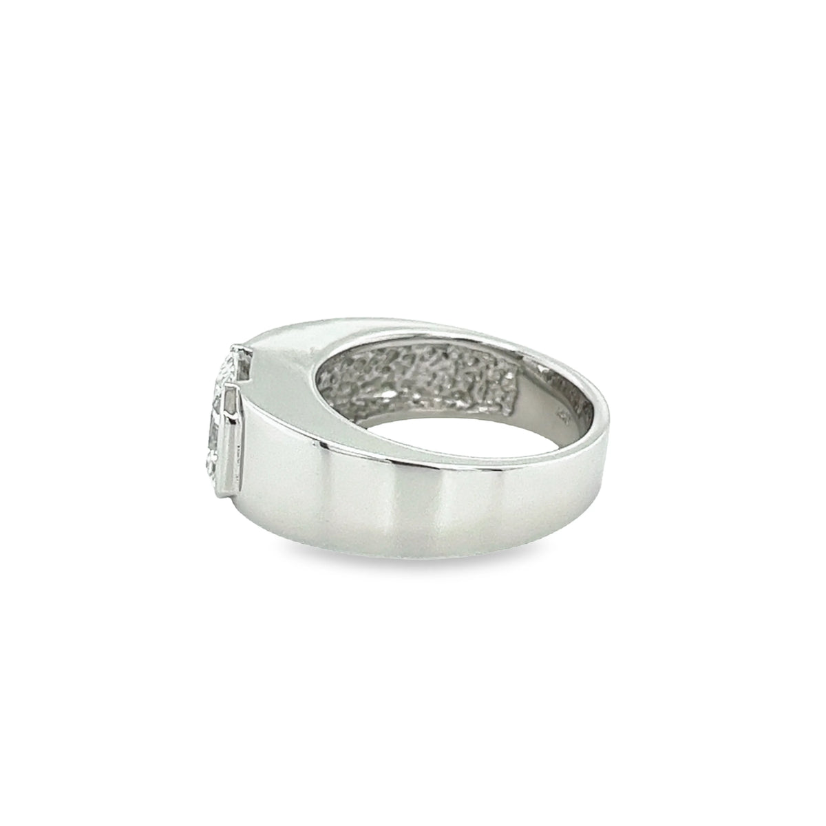 Radiant Cut Lab Grown Diamond Ring in 14K White Gold L873857