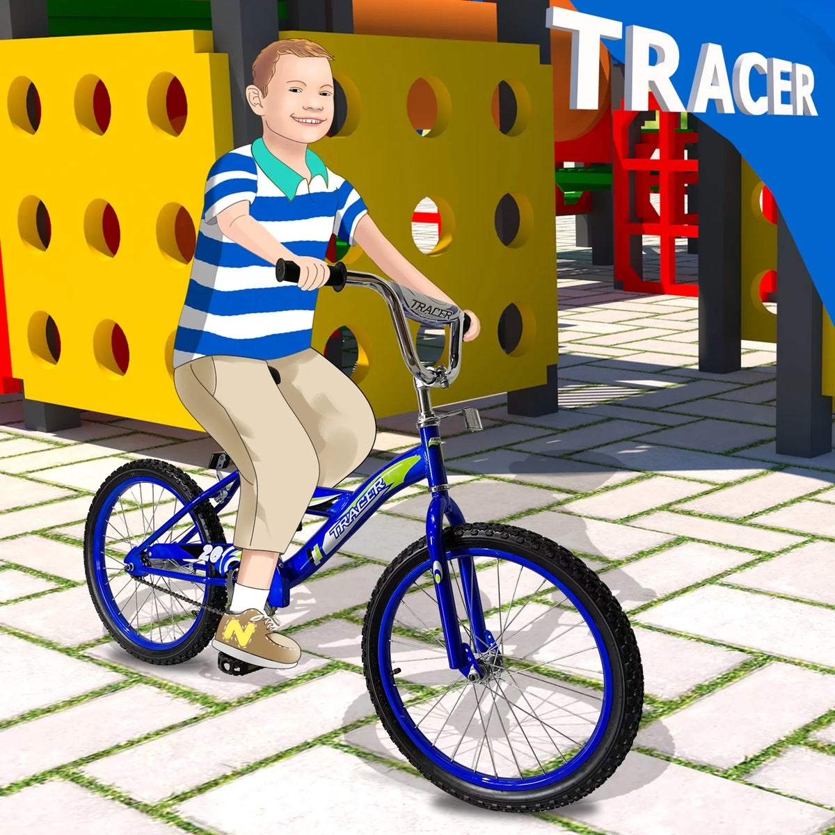 20 Inch Kids Bike with Kickstand and Coaster Brake U3510