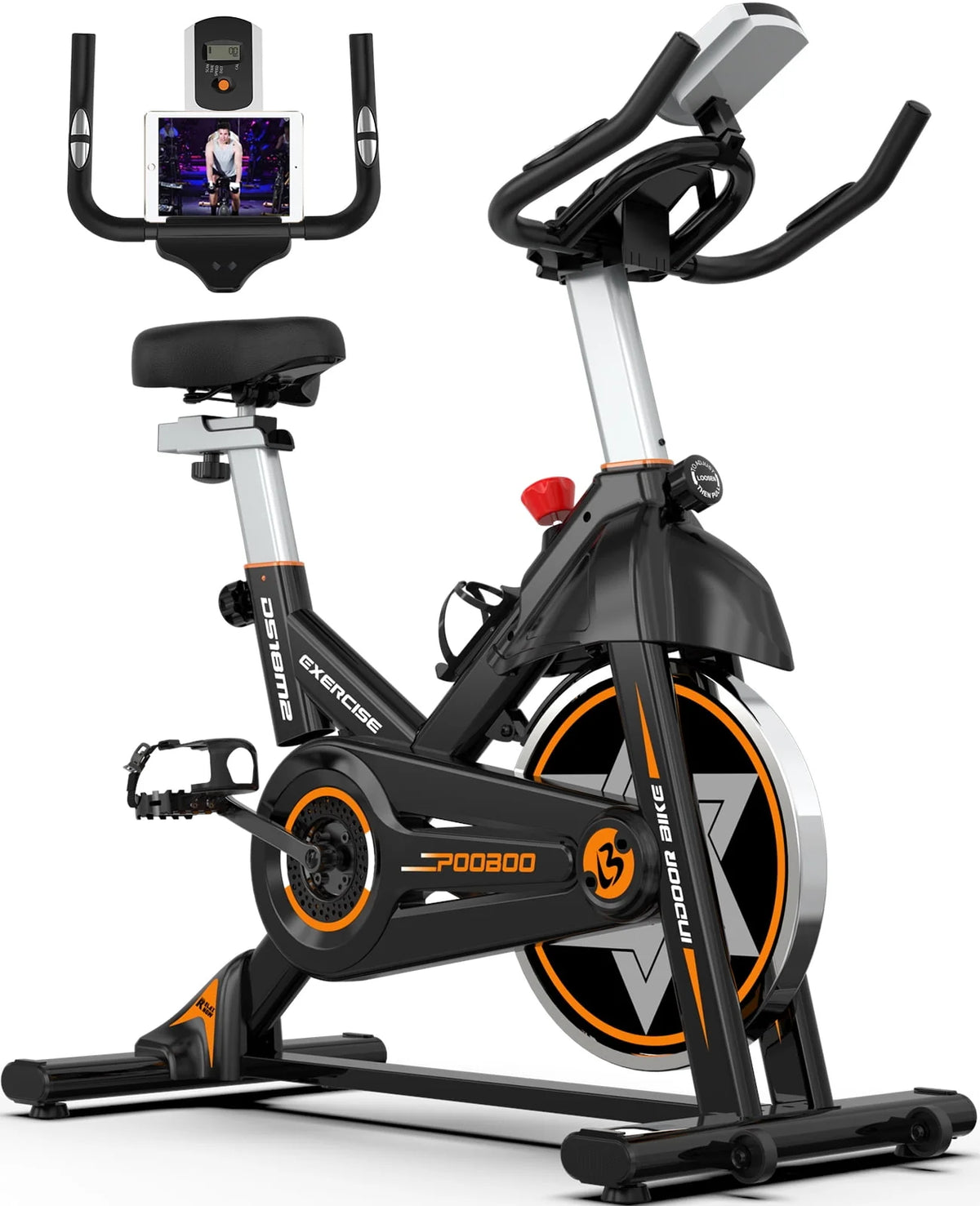 Indoor Cycling Bike Stationary Magnetic Resistance 35lbs Flywheel E5649