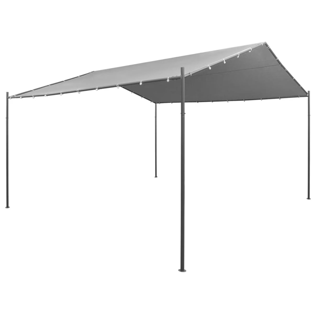 Steel Gazebo 157.5"x157.5"x102.4" Anthracite N261391