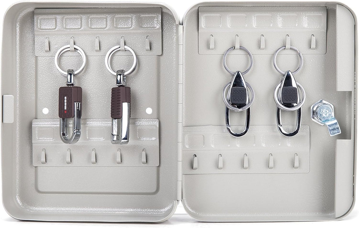 Carbon Steel Key Cabinet Storage Box Organizer with Mechanical Lock P6800