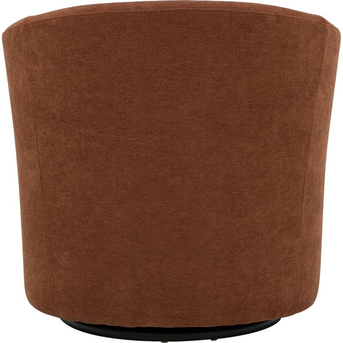 Orange Fabric Swivel Club Chair U31455