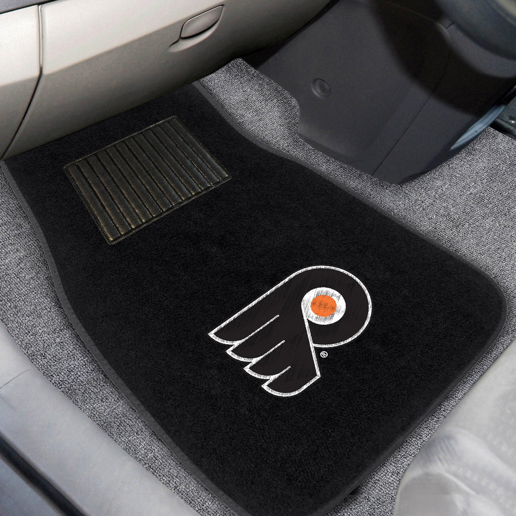 2 Piece Embroidered Car Mat Set 17" x 25.5" R532