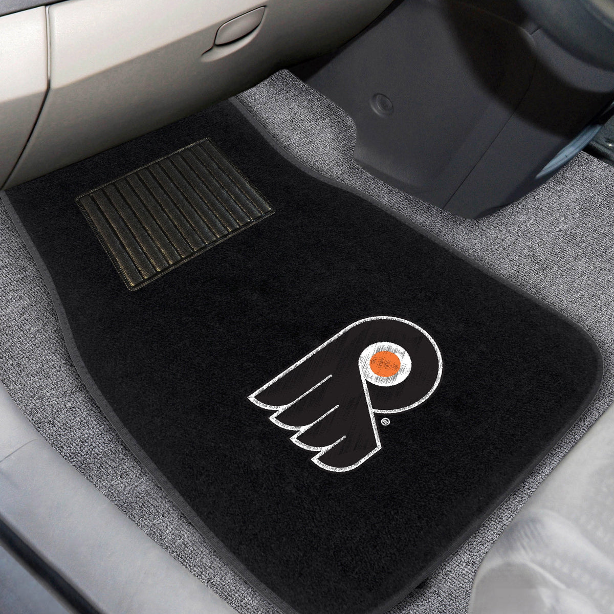 2 Piece Embroidered Car Mat Set 17" x 25.5" R532