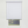 White Cordless PVC Faux Wood Blind 65.5 in. W x 64 in. L X17799