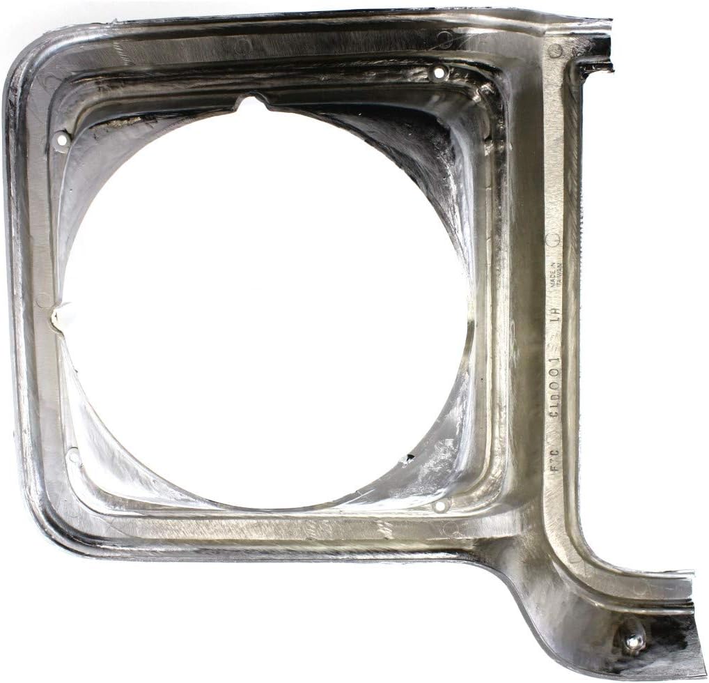 Chevy C10 Headlight Door 1975-1978 Driver Side Round Chrome & Painted-Dark Argent Pack of 2 X5224