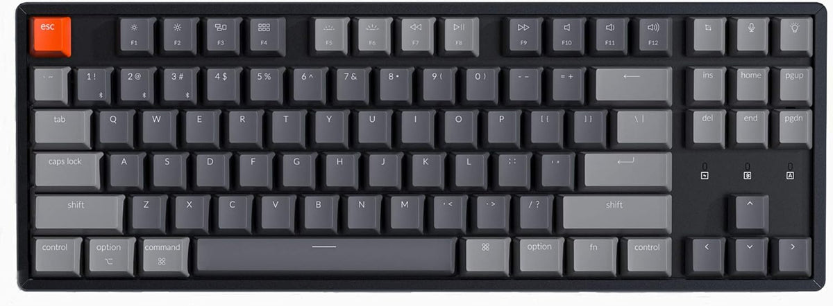 Wireless Mechanical Keyboard, Hot-swappable Tenkeyless 87 Keys RGB Backlit T2343