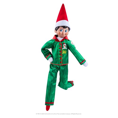 Boy with Blue Eyes Posable Christmas Elf and Storybook U12373