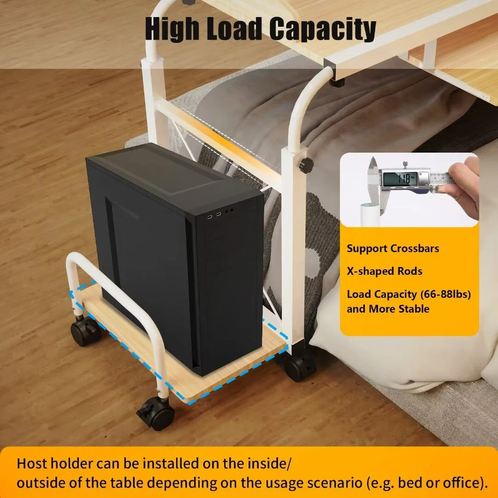 Height Adjustable Overbed Table with Wheels H96841