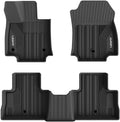 Black All Weather TPE Car Floor Liners Front and Rear Row Z114