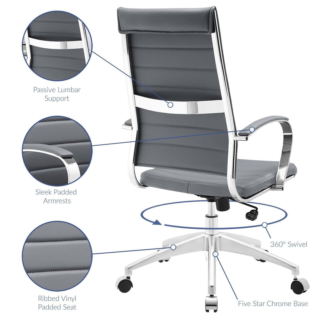 Gray Highback Office Chair I509