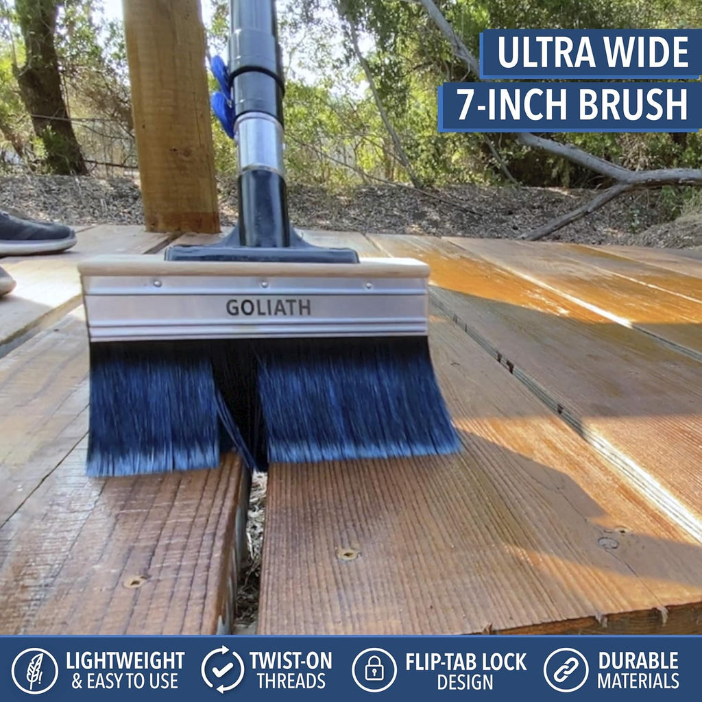 5-to-13 Foot Deck Stain Brush & Extension Pole Combo C447