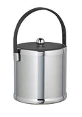 Brushed Chrome 3 qt Ice Bucket with Fabric Lid J3934