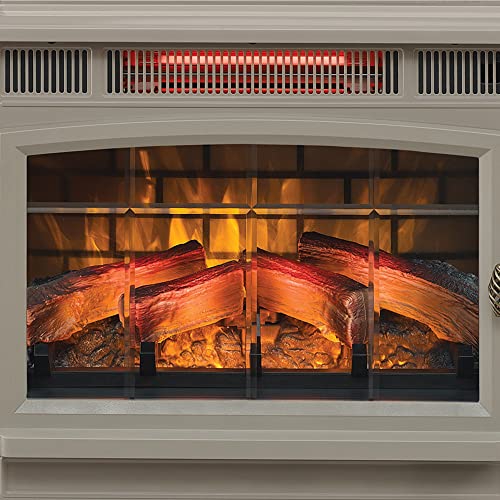 Electric Infrared Quartz Fireplace Stove with 3D Flame Effect U807543