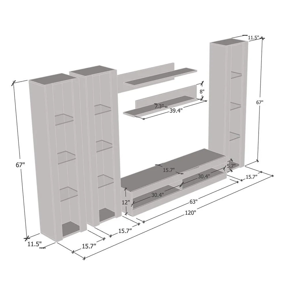 Oak Entertainment Center K121879