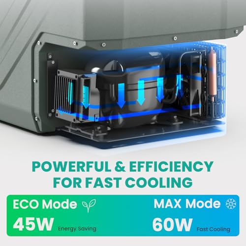 12V Dual Zone 42QT Portable Refrigerator Freezer E98695