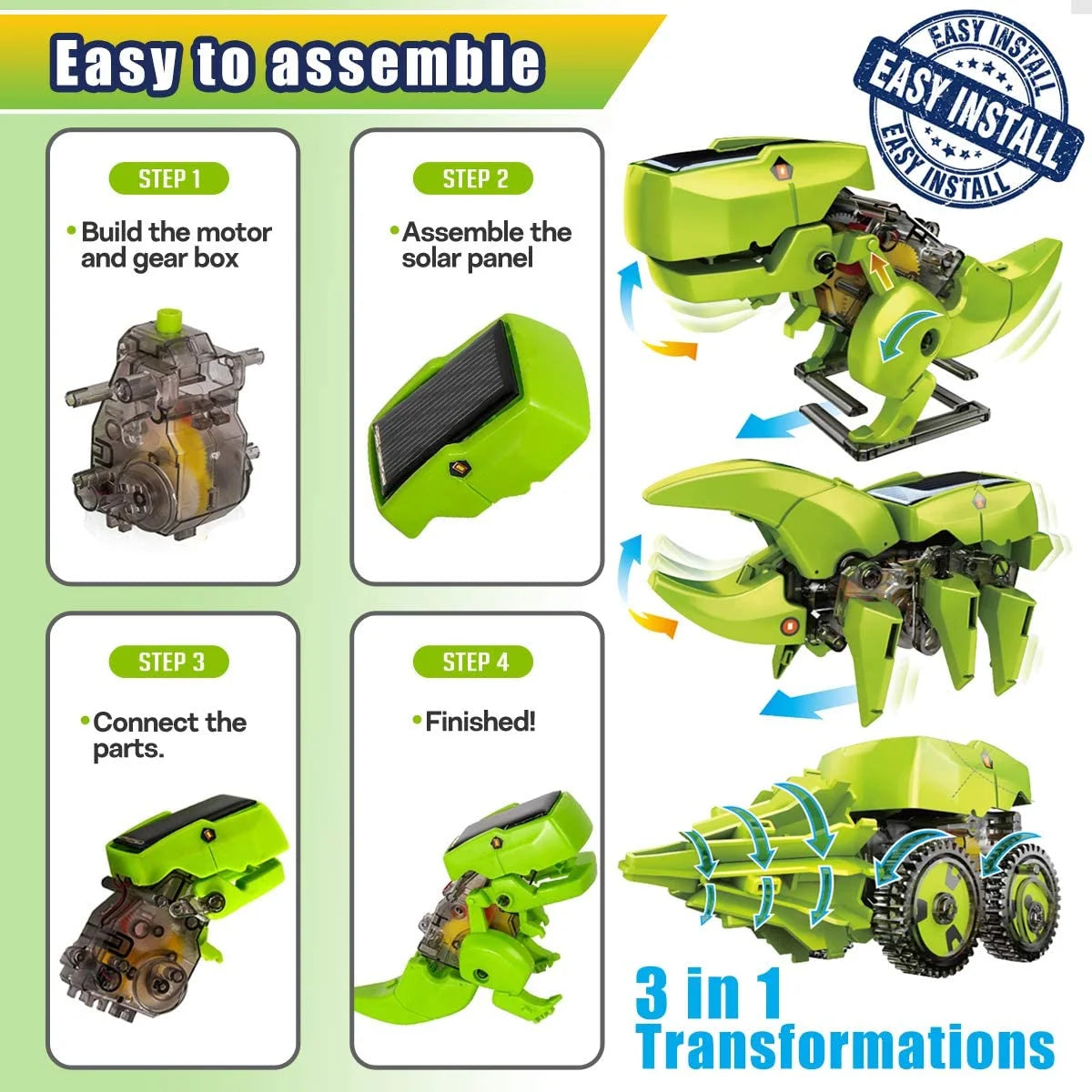 Solar Robot Kit 3-in-1 STEM Projects Robot Kit J7422