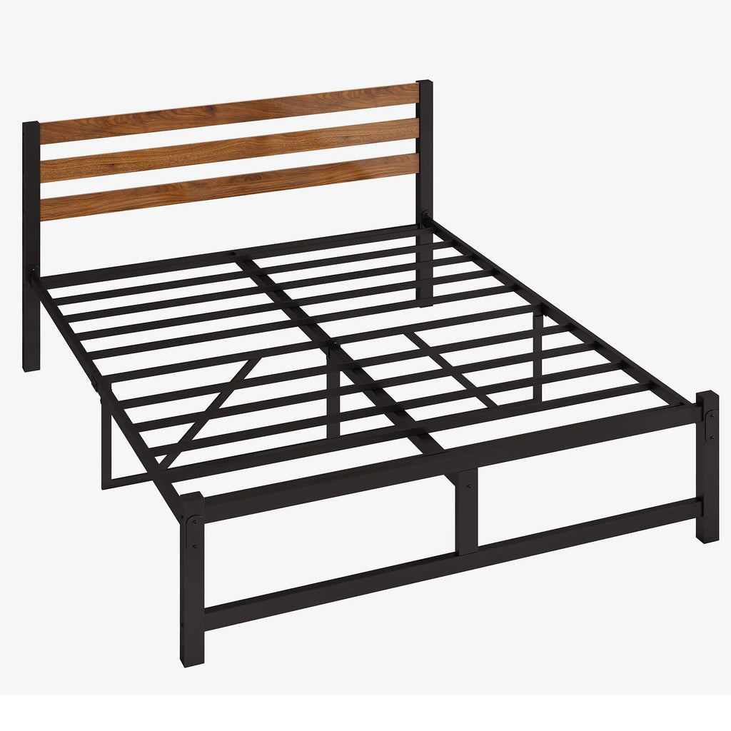 Queen Platform Bed Frame with Headboard H185