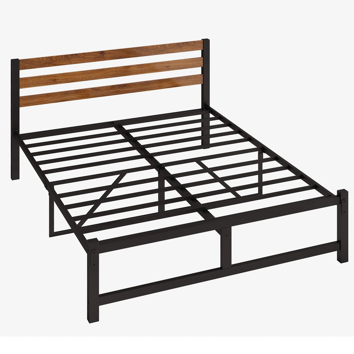 Queen Platform Bed Frame with Headboard H185