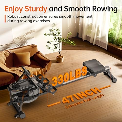 Water Rowing Machine with 330LB Weight Capacity S718