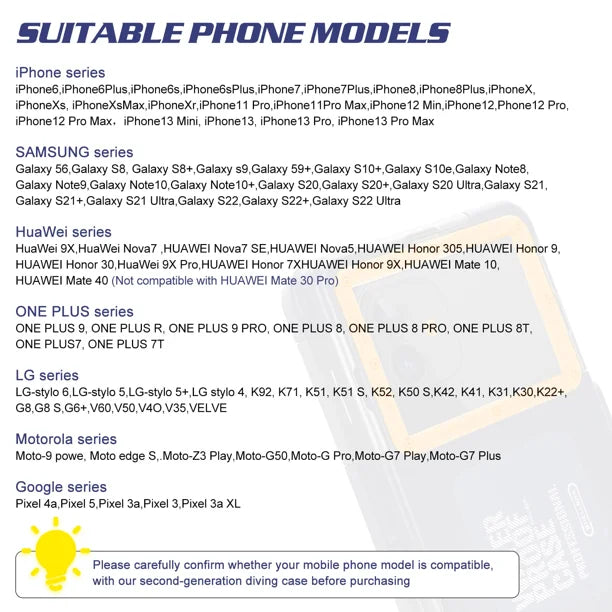 Waterproof Protective Case for Phones Up to 6.9 Inch I3401