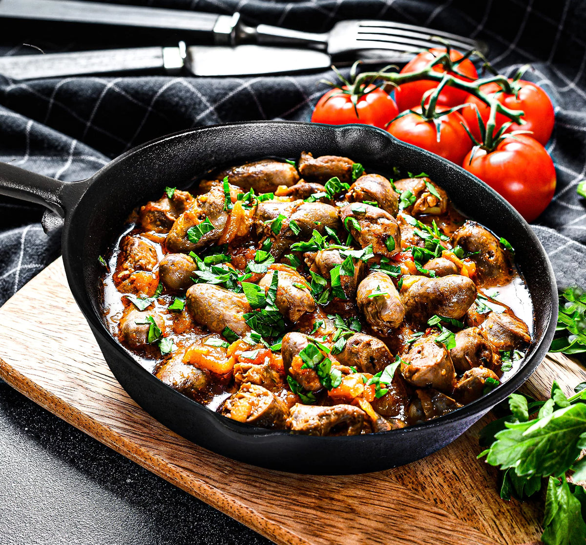 Pre Seasoned Cast Iron Skillet 3 Piece Set Black V304