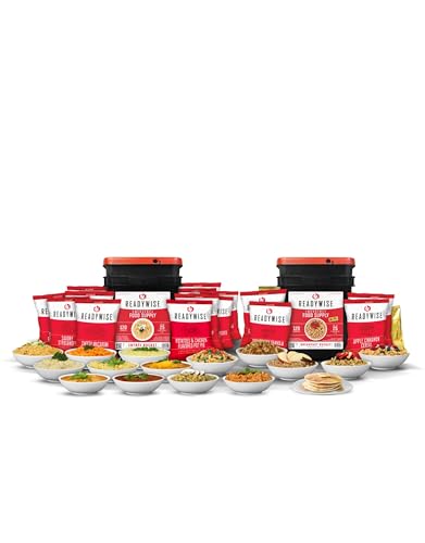 Emergency Food Supply 360 Servings 3 Buckets Freeze Dried Dehydrated B29902