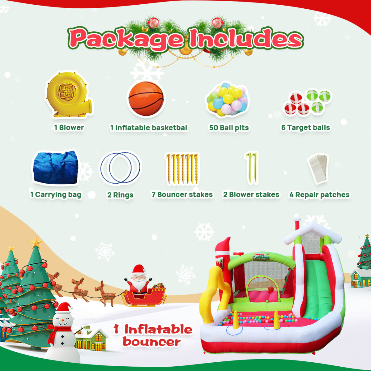 Inflatable Bounce House with Blower T353543