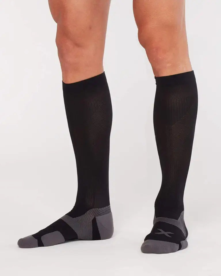 Black Large Full Length Compression Socks T6243