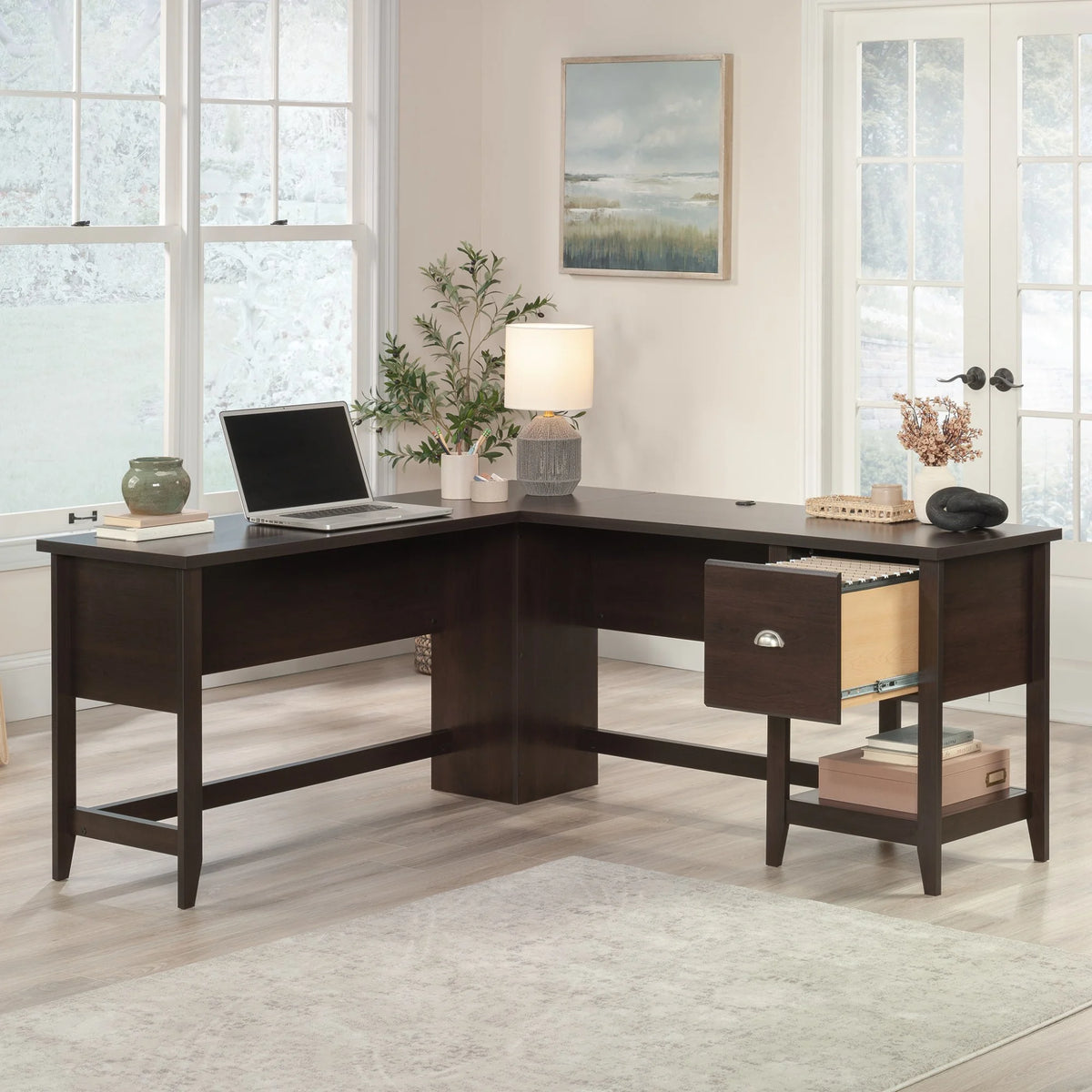 L-Desk in Cinnamon Cherry V219201