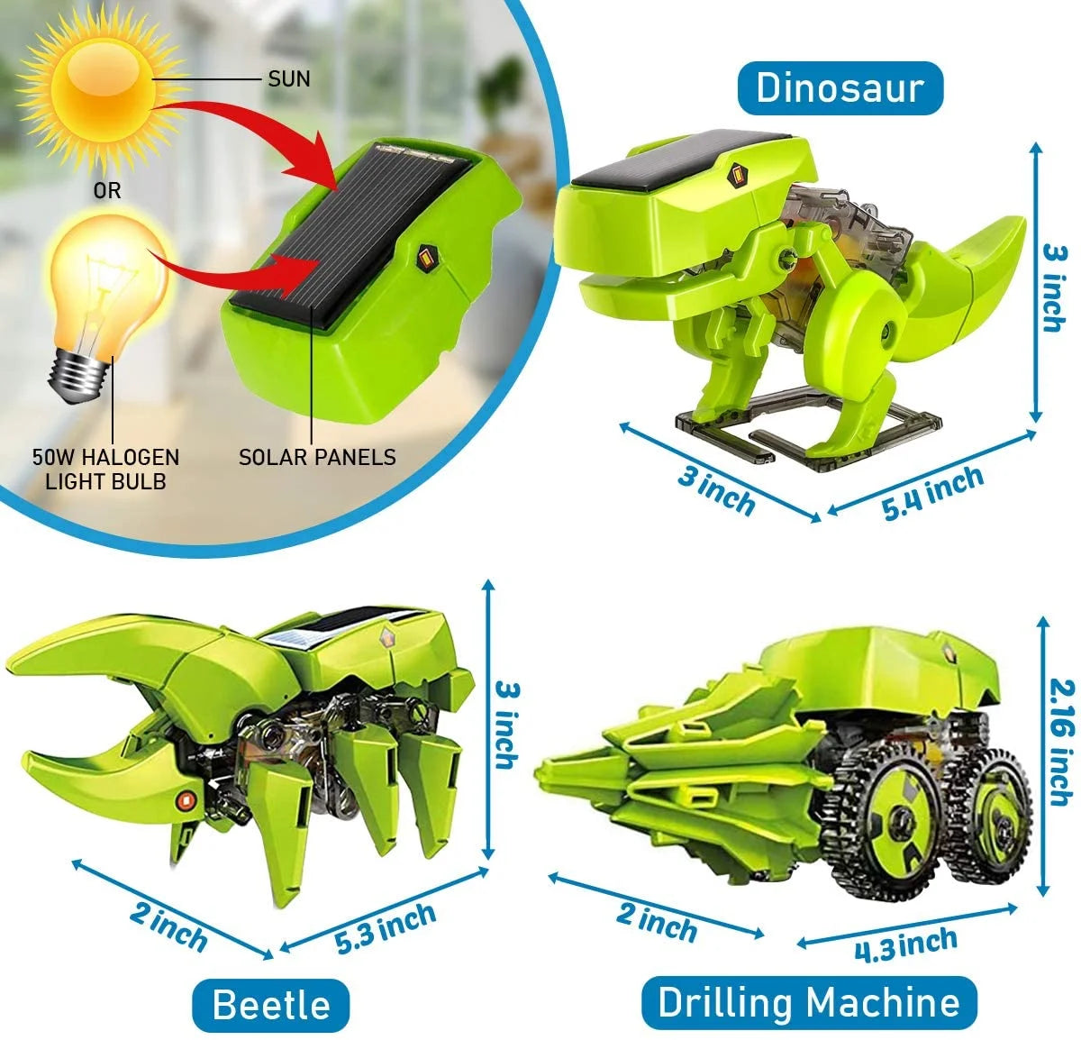 Solar Robot Kit 3-in-1 STEM Projects Robot Kit J7422