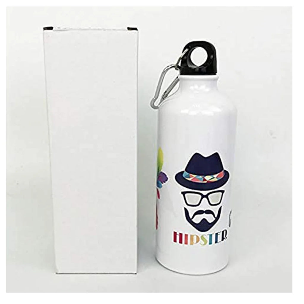 50pcs 500ml Aluminium Water Bottle White Q869037