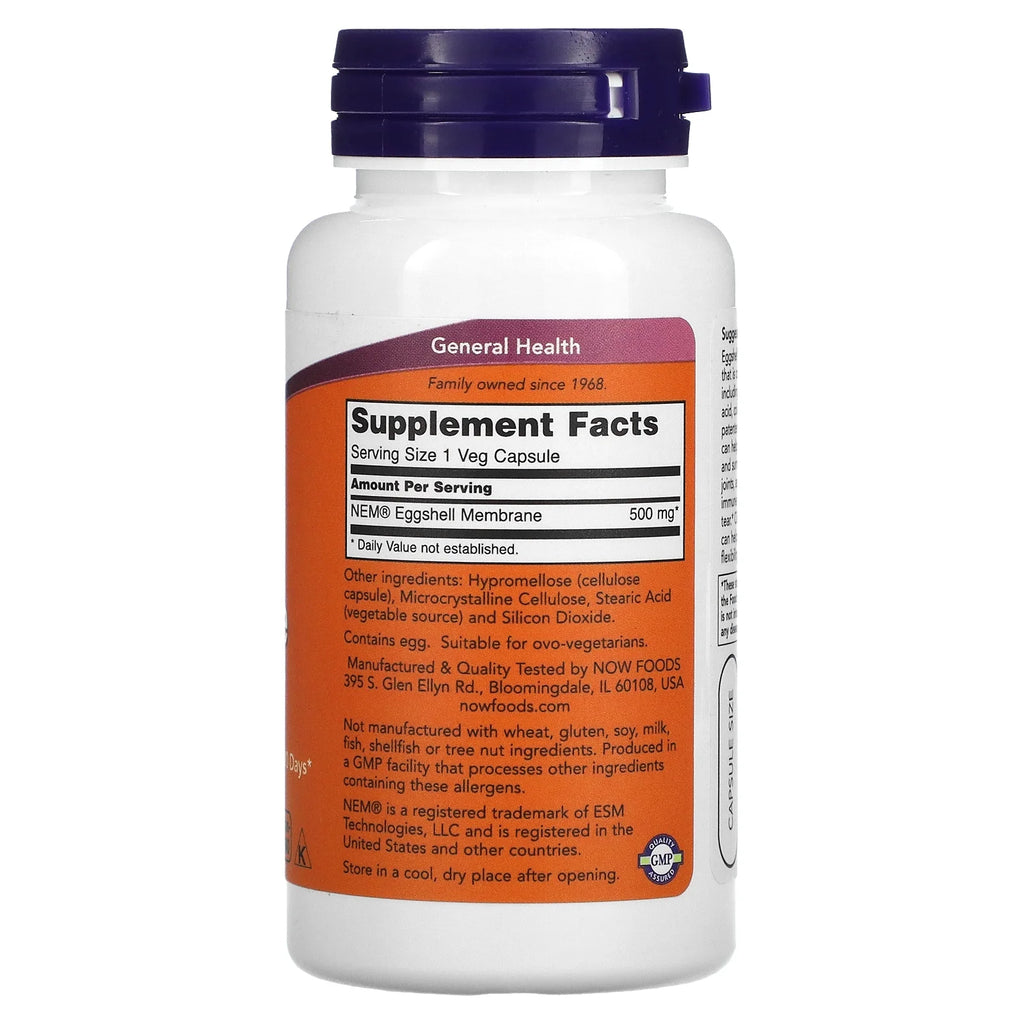 Eggshell Membrane 500 mg 60 Vegetable Capsules Q203141