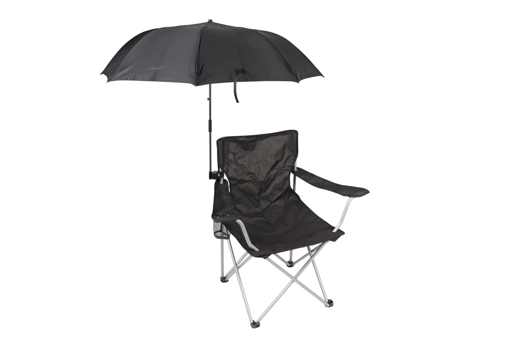 Ozark Trail Chair Umbrella with Clamp, Black, Large 42x42 B6442