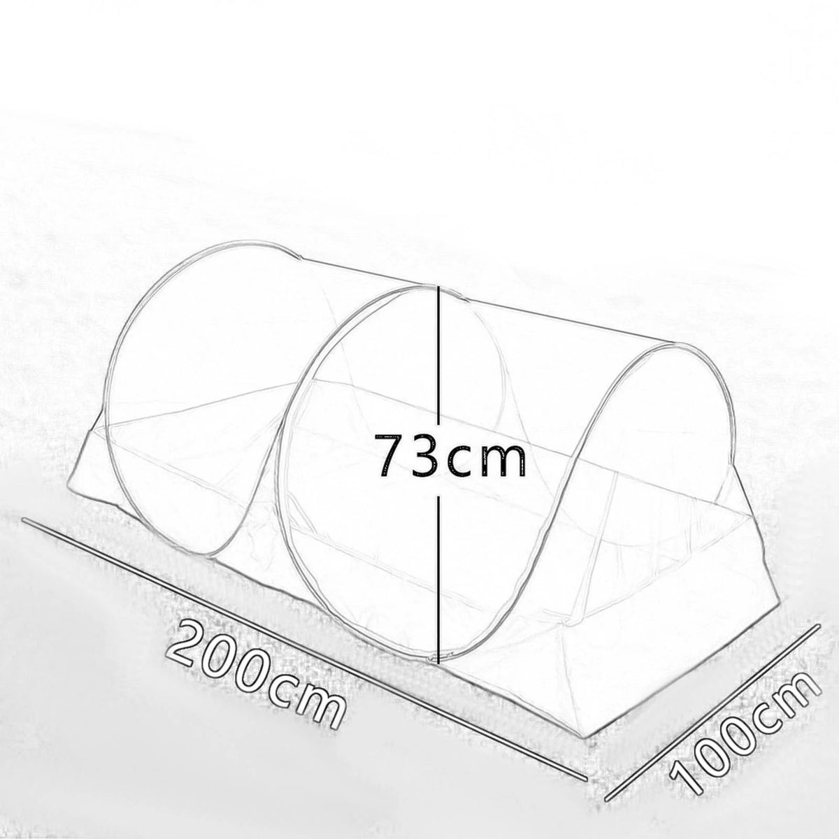 Camping Net Tent Folding Netting for Truck Bed Camping Trips Travel Car U53725