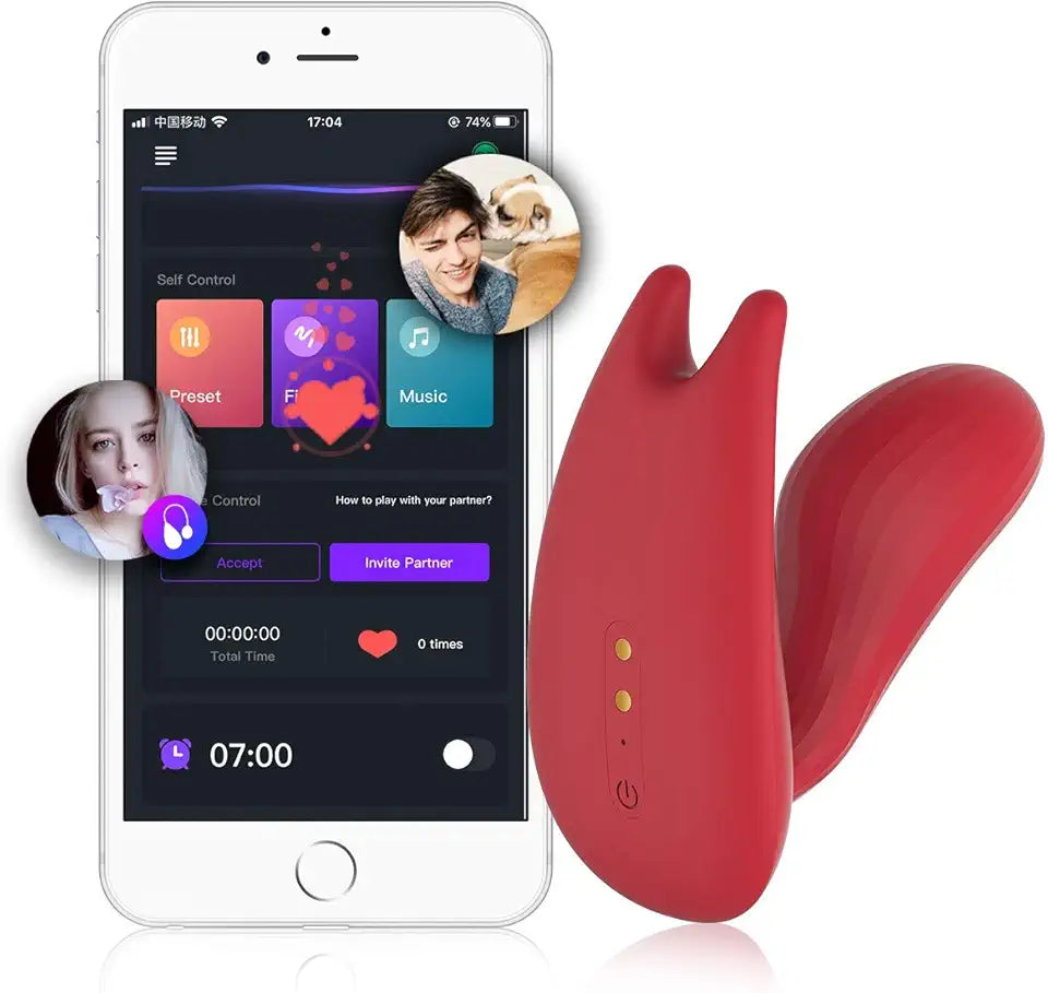 Wearable Panty Vibrator with App Dual Motor Waterproof Rechargeable K8507
