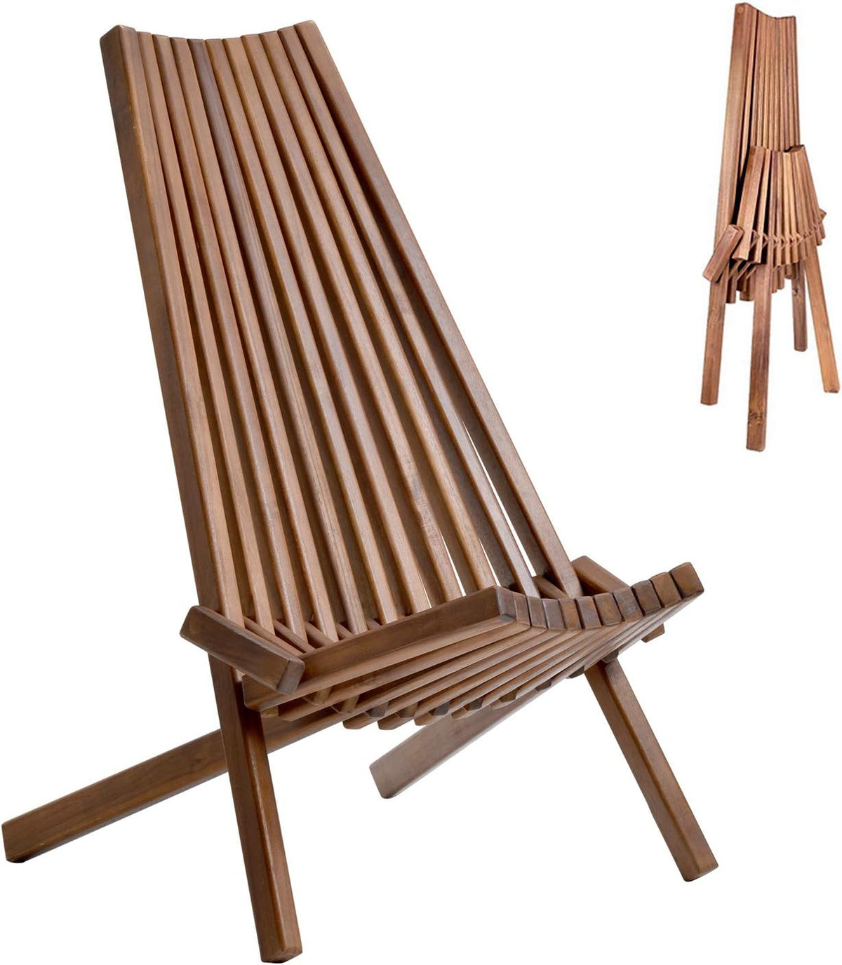 Acacia Wood Folding Lounge Chair B5338