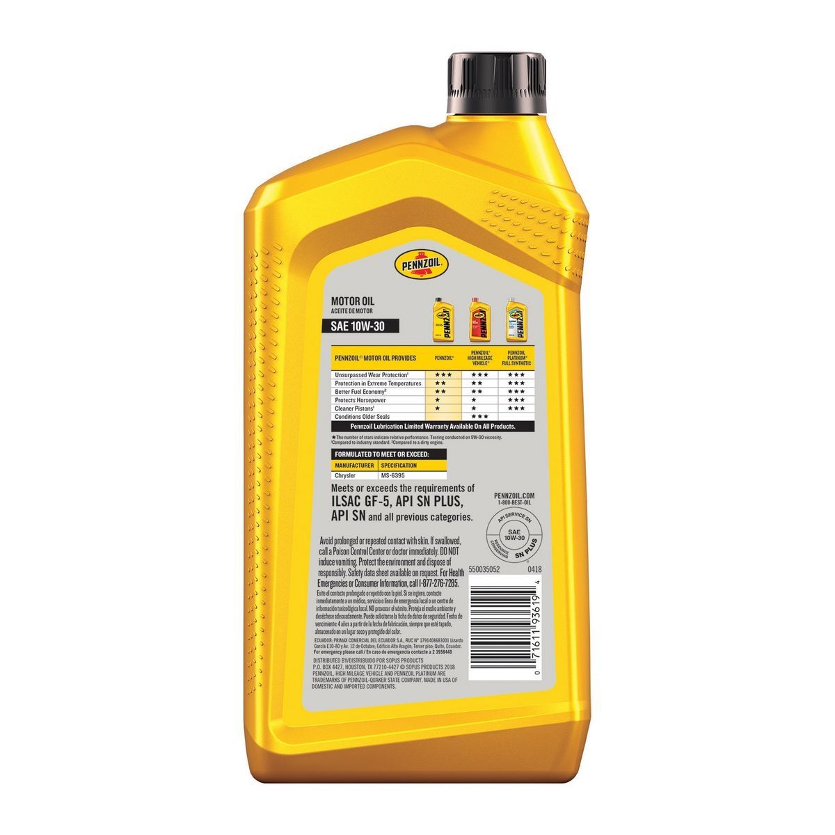 10W-30 Motor Oil S27591