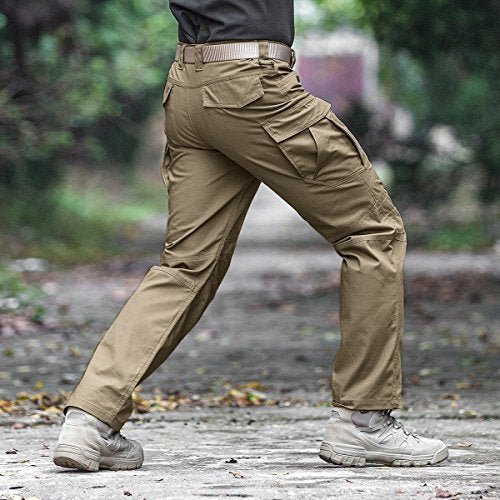 Men's Water Resistant Relaxed Fit Tactical Cargo Work Pants V445822