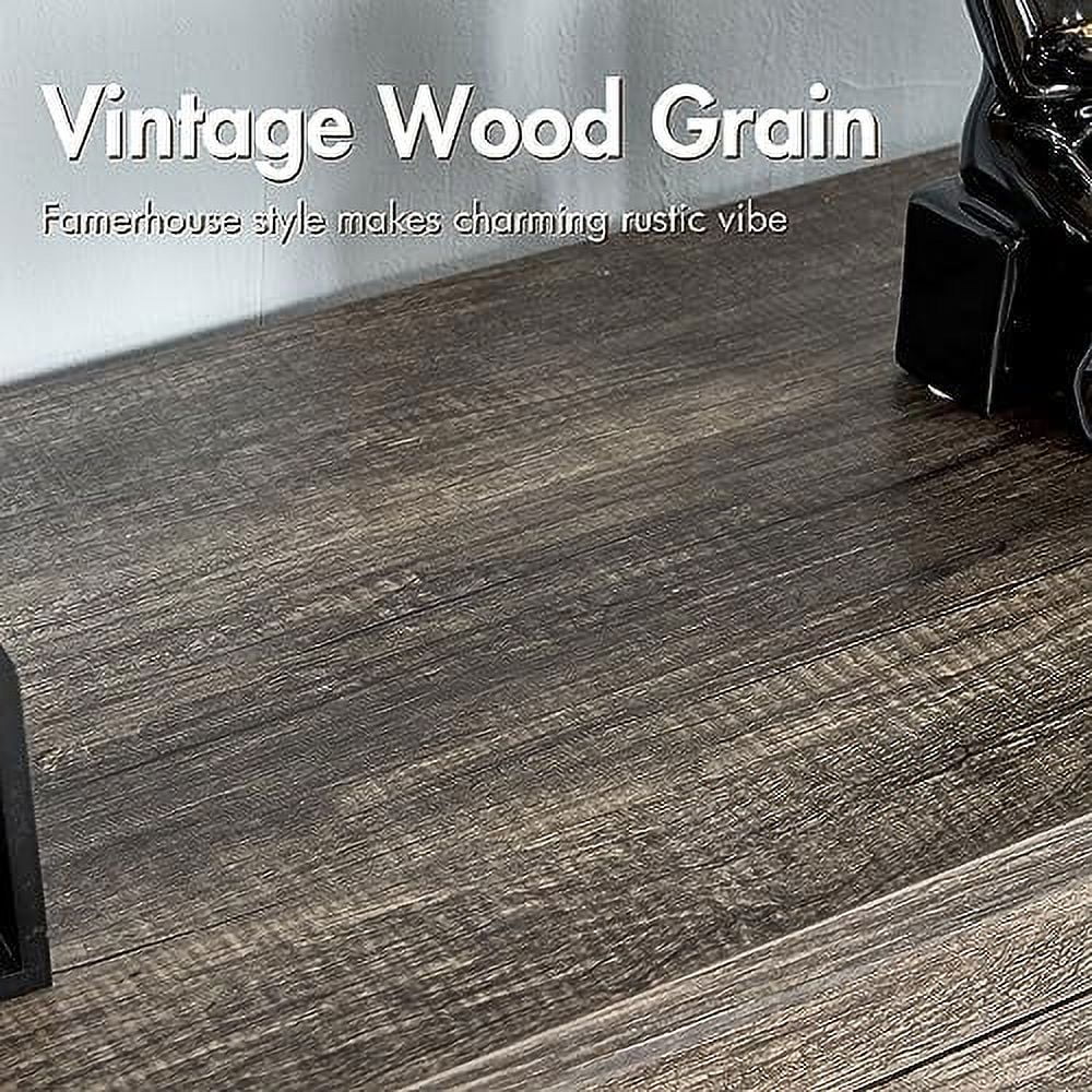 6 Drawer Wood Dresser Dark Oak B6701