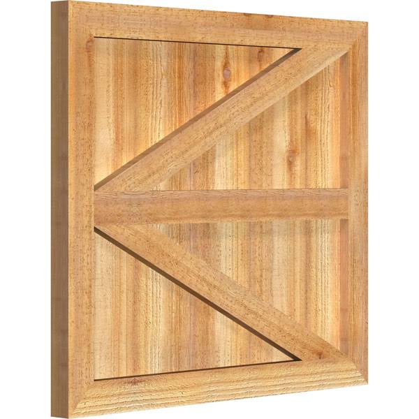 Rough Sawn Western Red Cedar Framed Board-n-Batten Shutters Y688